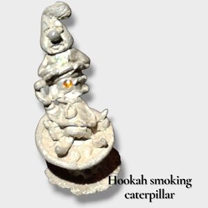 Comstock CCI Pewter Huukah Catepillar Figurine ALICE in Wonderland